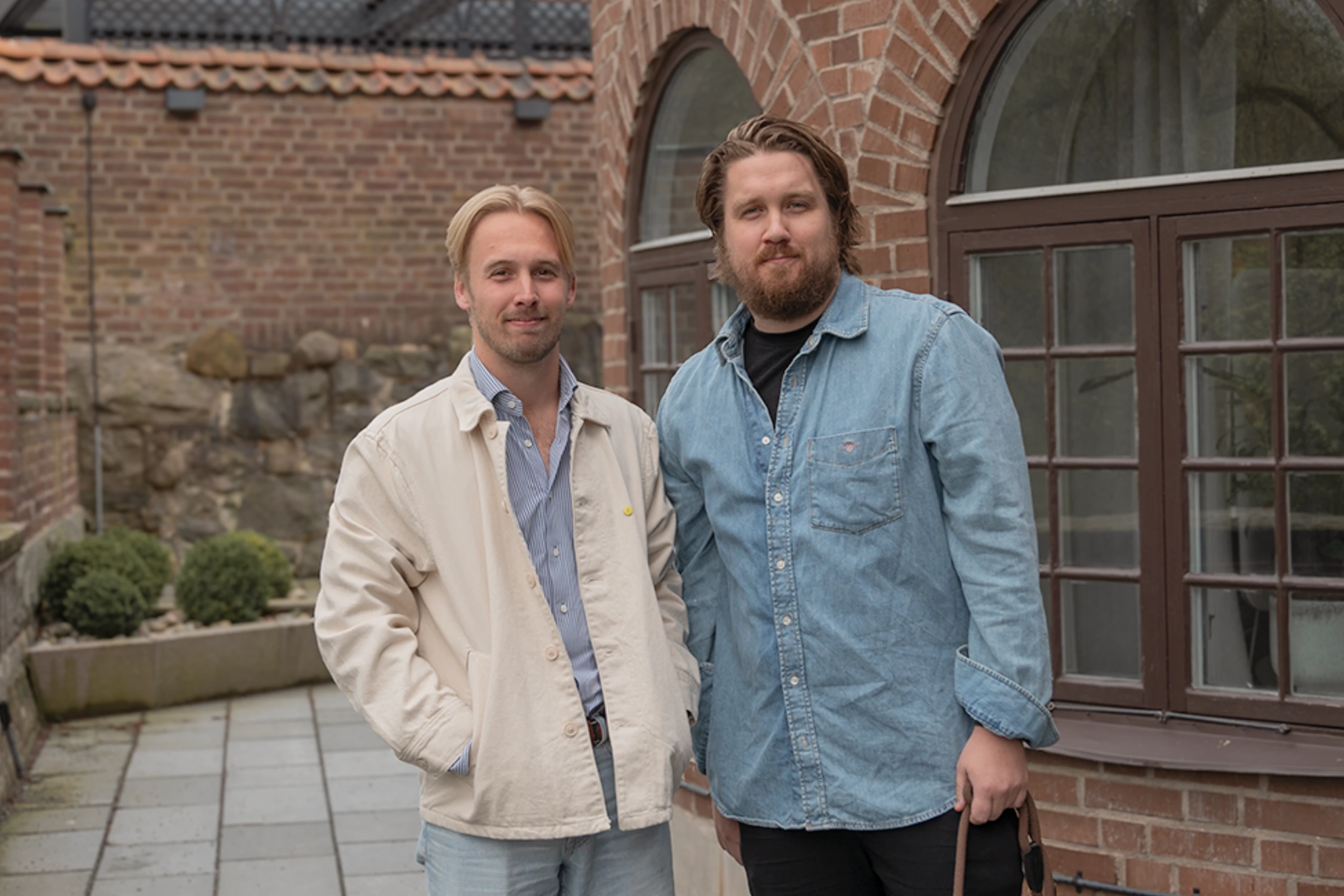 Marcus Widell, marknadschef på Factoringgruppen och Niklas Allbäck, Medgrundare av Samm