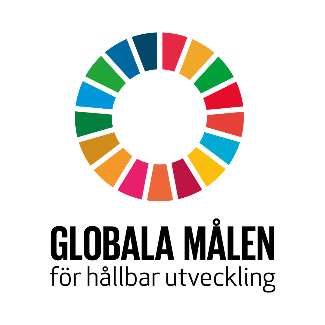Logotyp för Globala målen för hållbar utveckling.