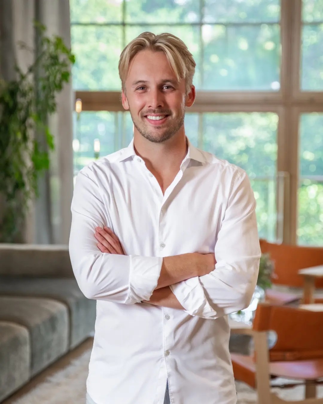 Porträtt av Marcus Widell, marknadschef på Factoringgruppen